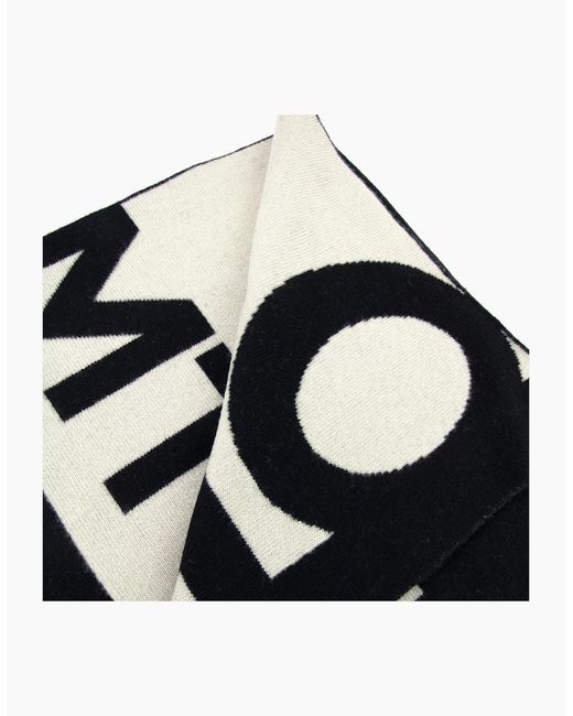 Off-White c/o Virgil Abloh Black Off Logo Felted Wool Scarf