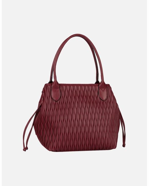 Gabor Red Granada Wave Shopper Shoulder Bag