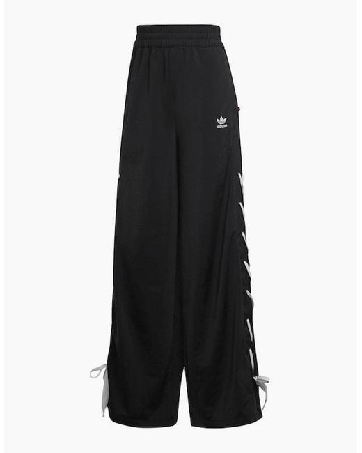 Adidas Blue Originals Wide Leg Laced Track Pants