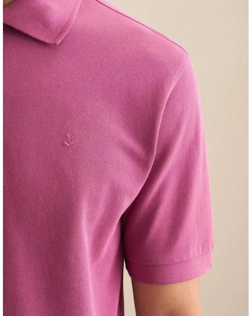 Seidensticker Pink Regular Fit Pique Polo Shirt Dark for men