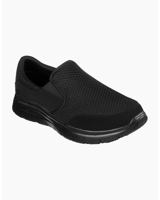 Skechers Black Mcallen Wide Fit Casual Trainers for men