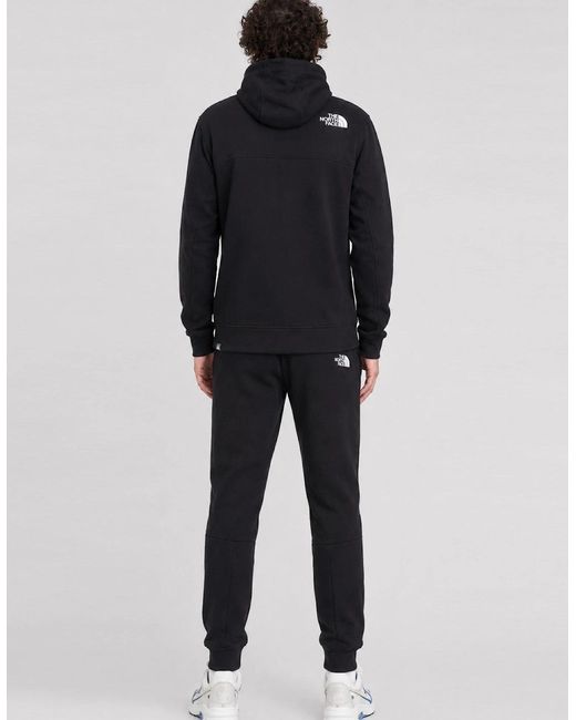 The North Face Black Himalayan Zip Up Cut And Sew Design Tracksuit