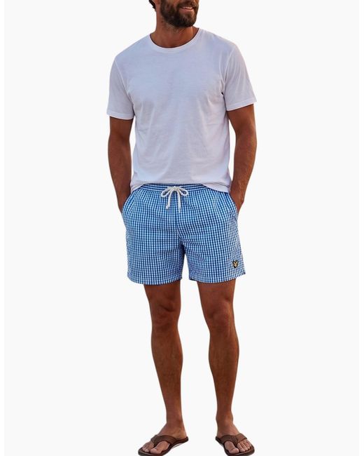 Lyle & Scott Blue Swim Shorts for men