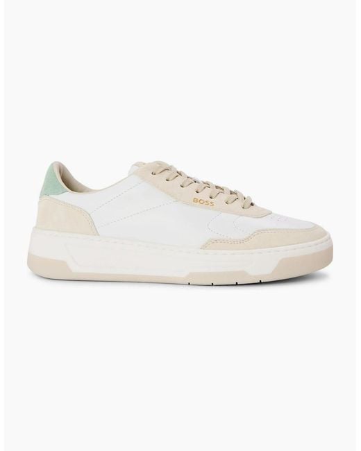 Boss White Tenn Ltnu 10240265 0 Low Top Trainers