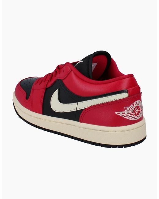 Nike Red Air Jordan 1 Low Trainers Dc0774 605