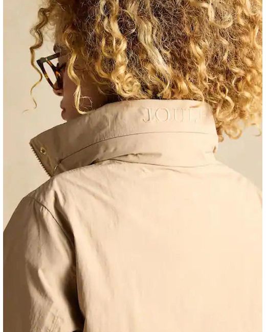 Joules Natural Hensley Longline Coat Tan