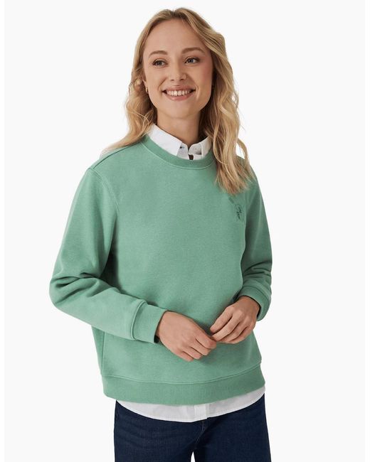 Crew Green Supersoft Crew Neck Sweatshirt