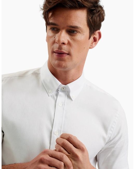 Ted Baker White Aldgte Regular Premium Oxford Shirt for men
