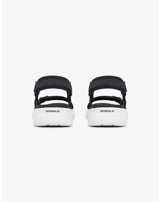 Skechers Go Walk Black Flex Sandal