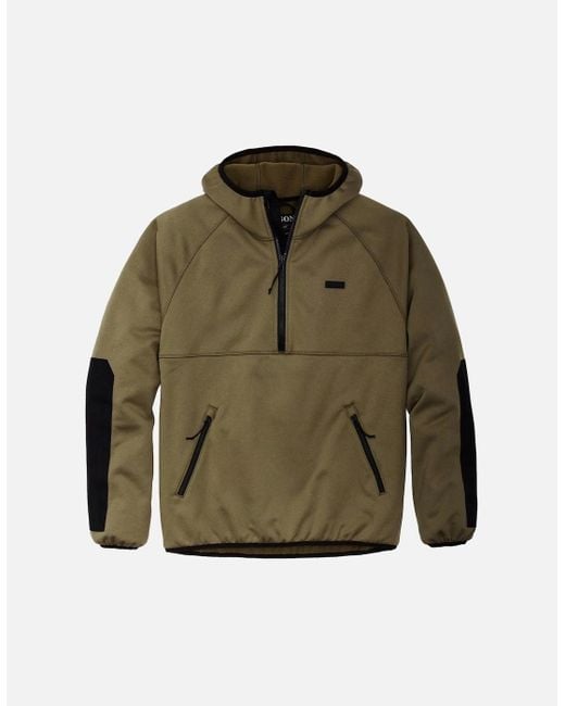 Filson Green Granite Spire Fleece Pullover for men