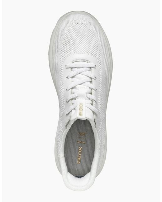 Geox White D Spherica Plus A Trainers