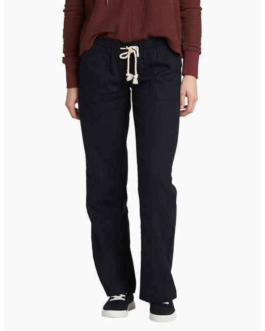 Roxy Black Oceanside Flared Trousers