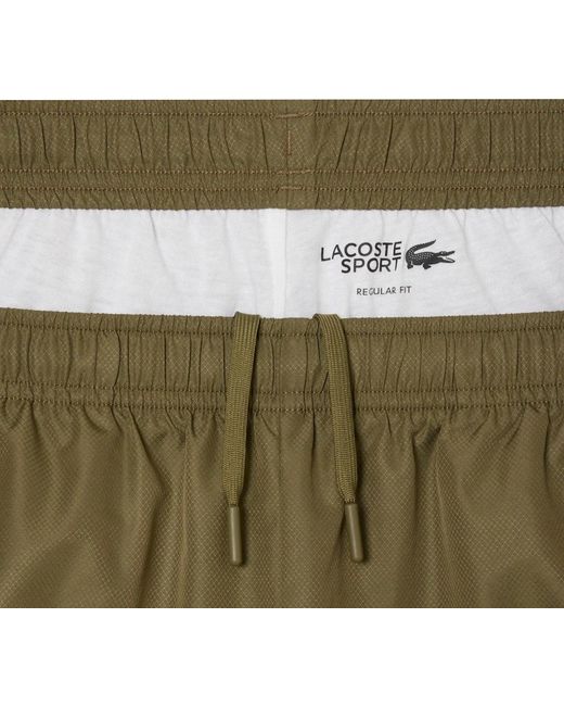 Lacoste Multicolor And Khaki Colour Block Tracksuit for men