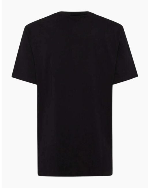 DSquared² Black Small Metal Logo T-Shirt for men