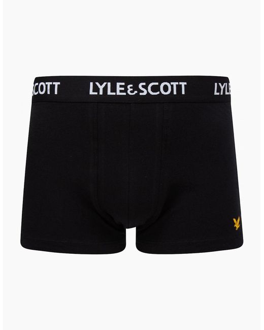 Lyle & Scott Black 3-Pack Barclay Boxer Briefs for men