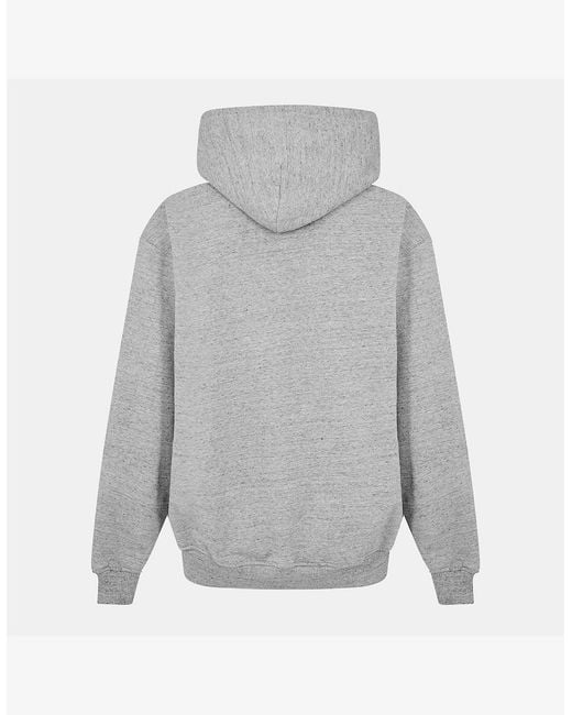 Represent Gray Relaxed Fit Pull Over Hoodie for men