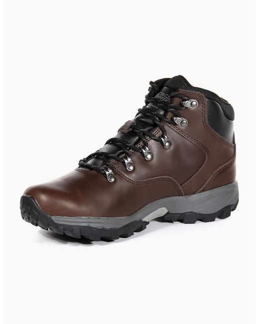 Regatta Brown Great Outdoors Bainsford Waterproof Leather Hiking Boots for men