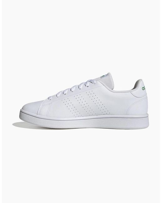 Adidas White Advantage Base Trainers for men