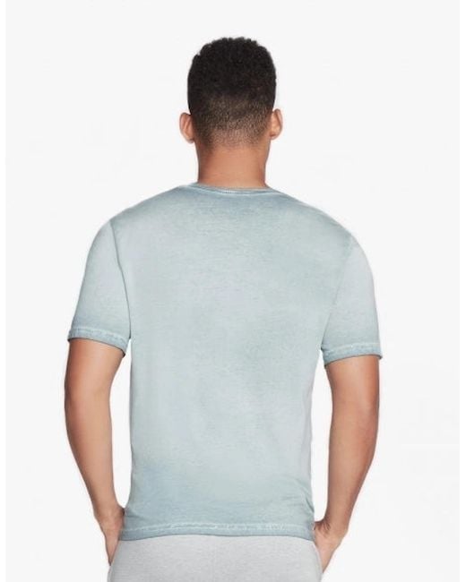 Skechers Blue M1Ts156/Tlbl Diamond Wash Breakers Crew T-Shirt Trooper for men