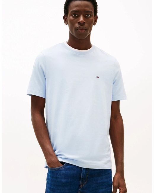 Tommy Hilfiger White Essential Seasonal Regular Fit Solid T-Shirt for men