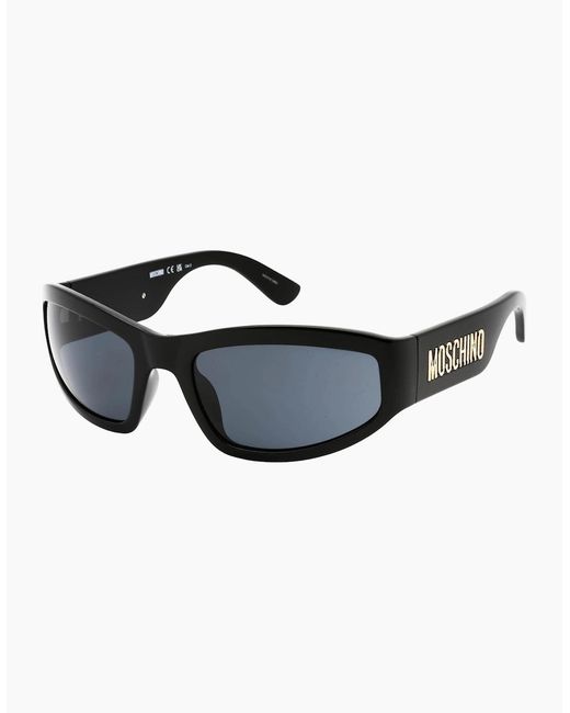 Moschino Blue Lens Bold Logo Sunglasses