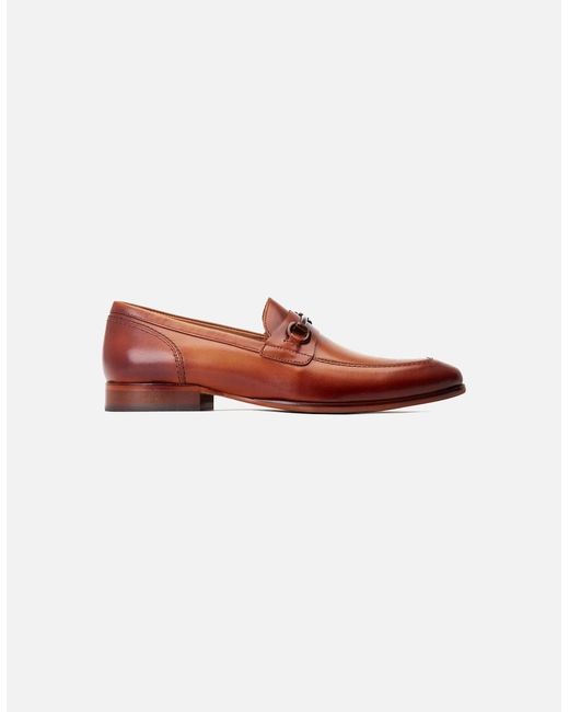 Base London Brown Russo Buckle Loafer for men