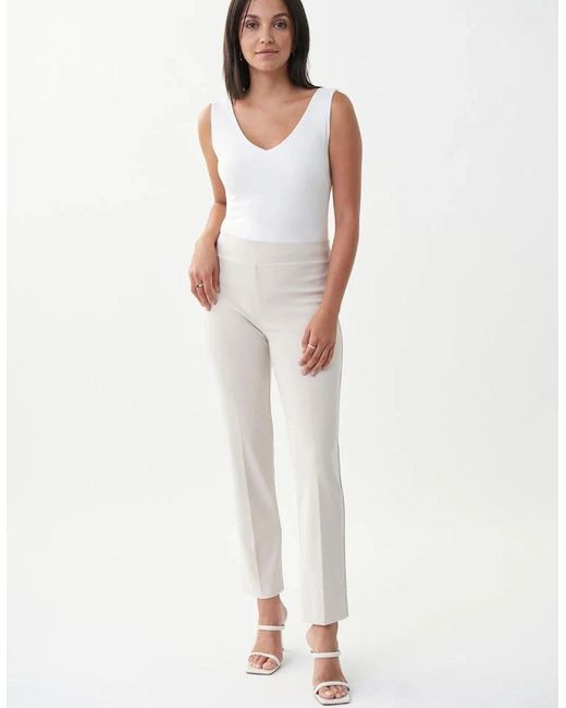 Joseph Ribkoff Gray Classic Straight Leg Pant