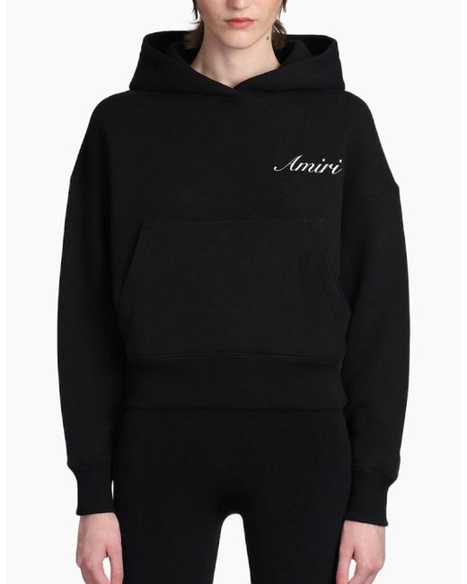 Amiri Black Ma Script Hoodie