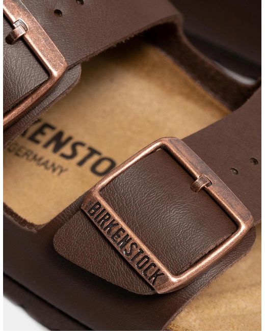 Birkenstock Arizona Brown Narrow Birko-Flor Sandals