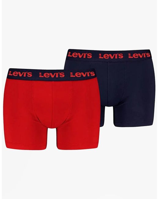 Levi's Red Levi's Repeat Logo 2 Pack Trunks Combo for men