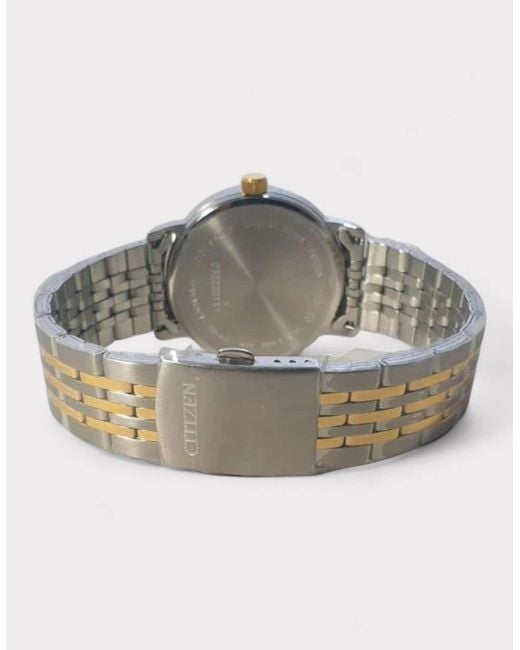 Citizen Gray Two Tone Quartz Dated Watch