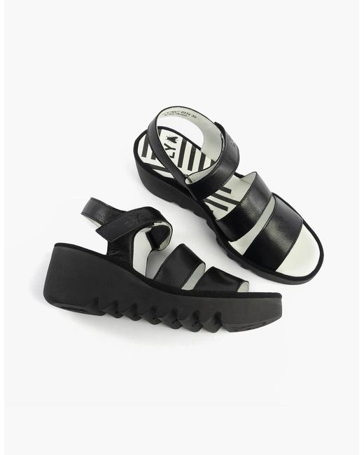 Fly London Black Bexy575Fly Sandals
