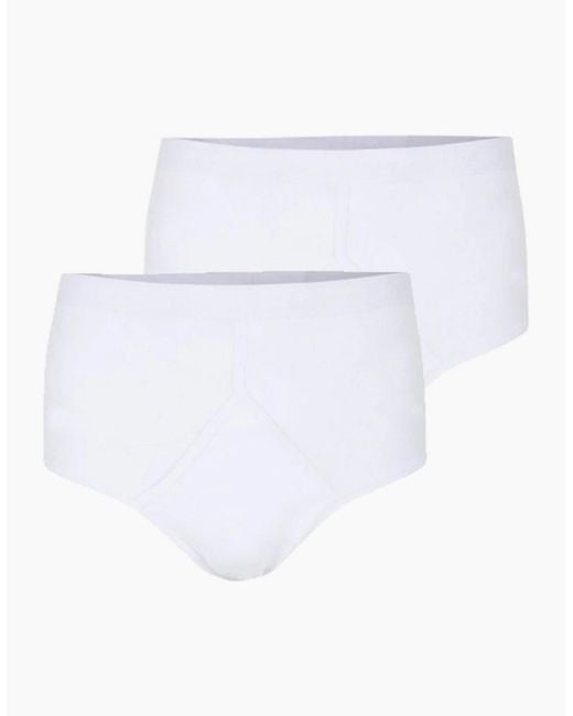 ESPIONAGE White Y-Front Big & Tall Briefs for men