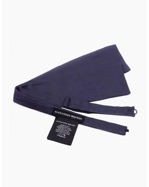 McQueen Blue Bow Tie for men