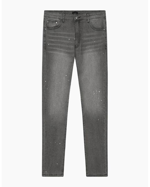 Magrit Gray Graphite Slim Jeans for men