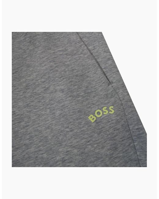 Boss Gray Headlo 2 Cotton Shorts Light for men