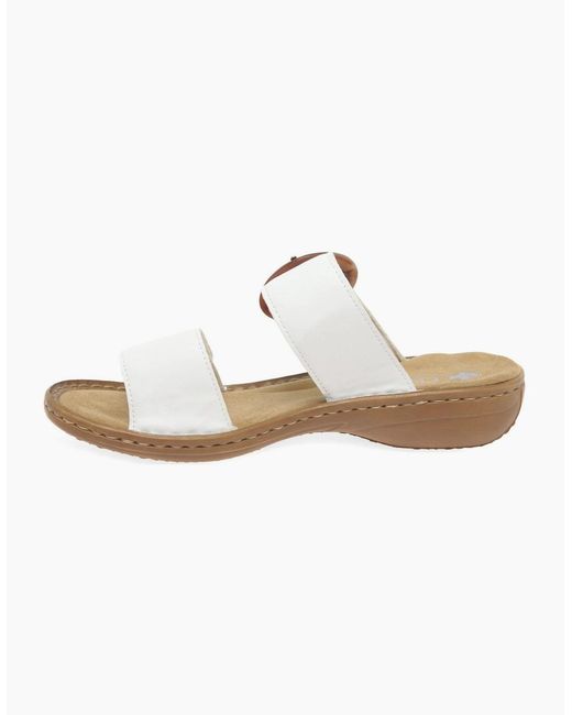 Rieker White Nectar Sandals