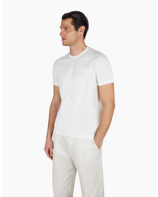 Paul & Shark White Chest Logo Tab T-Shirt 108 for men