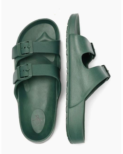 Original Penguin Green Penguin Eden Forest Sandals for men