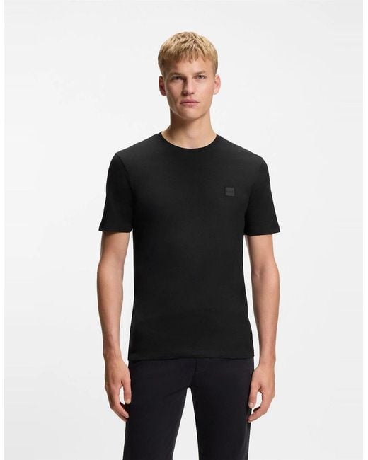 Boss Black Tales T-Shirt With Logo Patch Premium Cotton for men