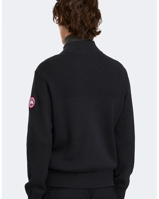 Canada Goose Blue Hybridge Knit Jacket for men