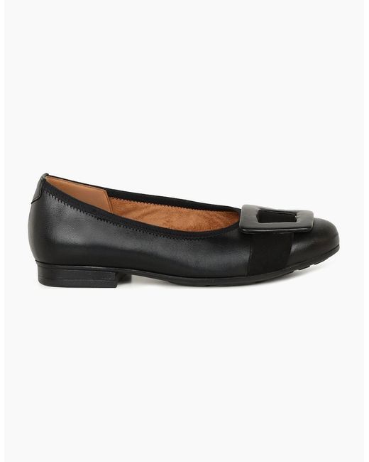 Gabor Black Paige Ballet Pumps