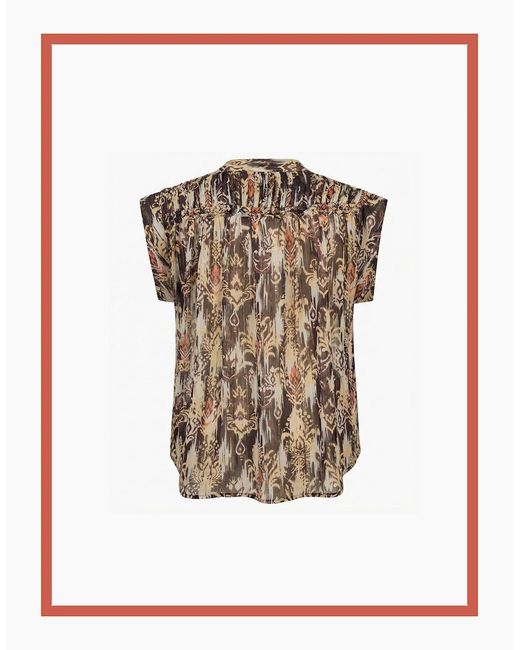 Nooki Design Green Deloris Printed Ikat Blouse
