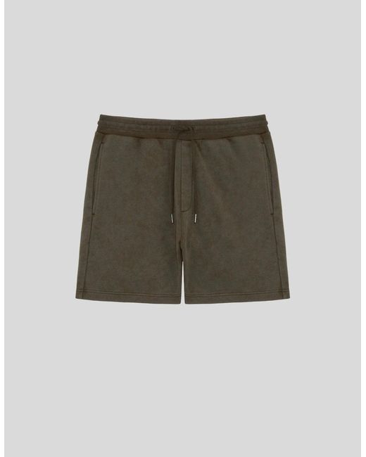 Lyle & Scott Green Heavy Wash Cotton Sweat Shorts for men