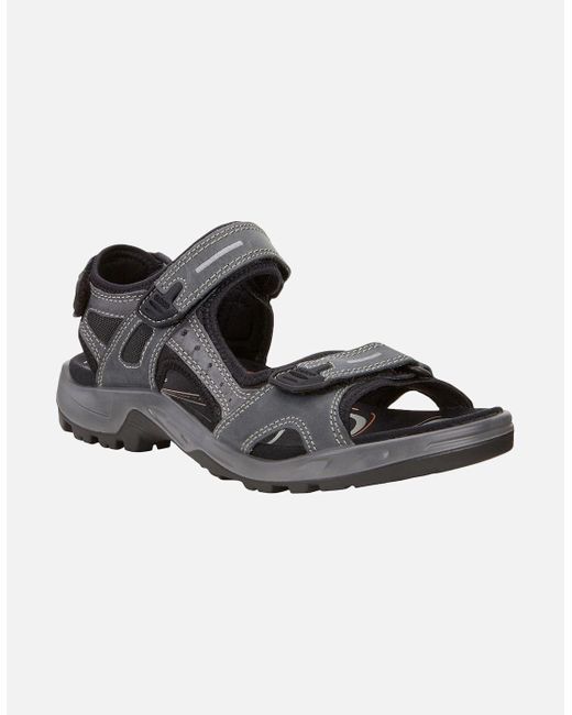 Ecco Black Offroad Yucatan Walking Sandals for men
