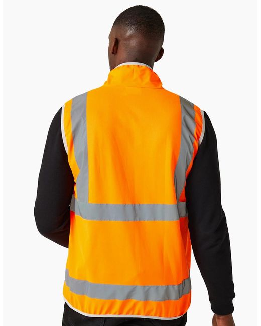 Regatta Orange Professional Full Zip Hi-Vis Vest for men
