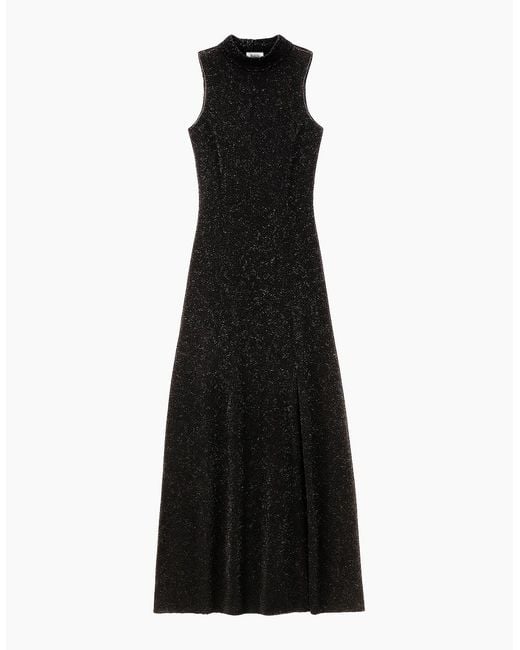 Ro&zo Black Carrie Sparkle Ponte Dress