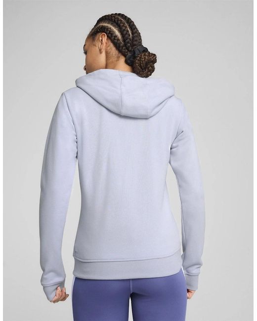 PUMA Blue Essential Full Zip Tech Fleece Hoodie