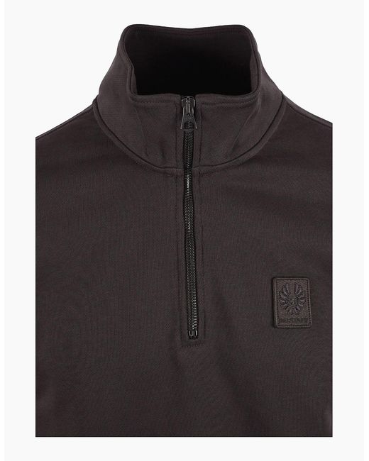 Belstaff Black Curator Half Zip Army for men