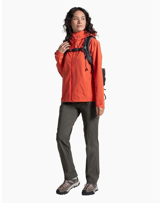 Craghoppers Orange Ladies Zohra Waterproof Jacket